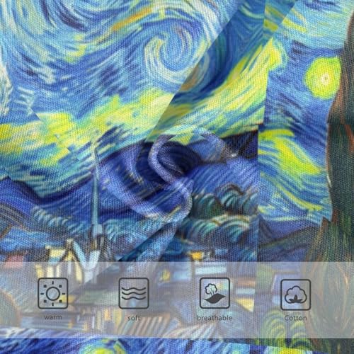 Joisal Abstract Starry Night Blue Sky Panties Little Girl Girls Underwear Toddlers Cotton Colorful Briefs Undies Kids 2t3