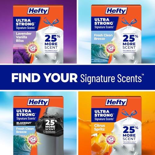 Hefty Ultra Strong Signature Scents 13G Trash Bags, Lavender Vanilla, 80ct - image 7