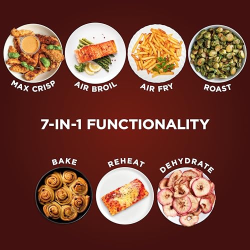 Image of Ninja | Air Fryer Pro XL | 6.5QT Capacity fits up to 9lbs of Wings| 7-in-1 Max Crisp, Broil, Air Fry, Roast, Bake, Reheat & Dehydrate | Dishwasher Safe Parts | Space Saving | Grey | AF182AMZ