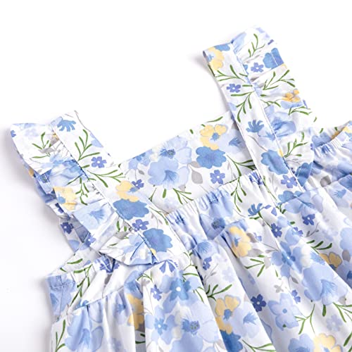 Simplee kids Baby Infant Girls Cotton Short Ruffle Sleeve Summer Romper Outfits 3-24 Months4