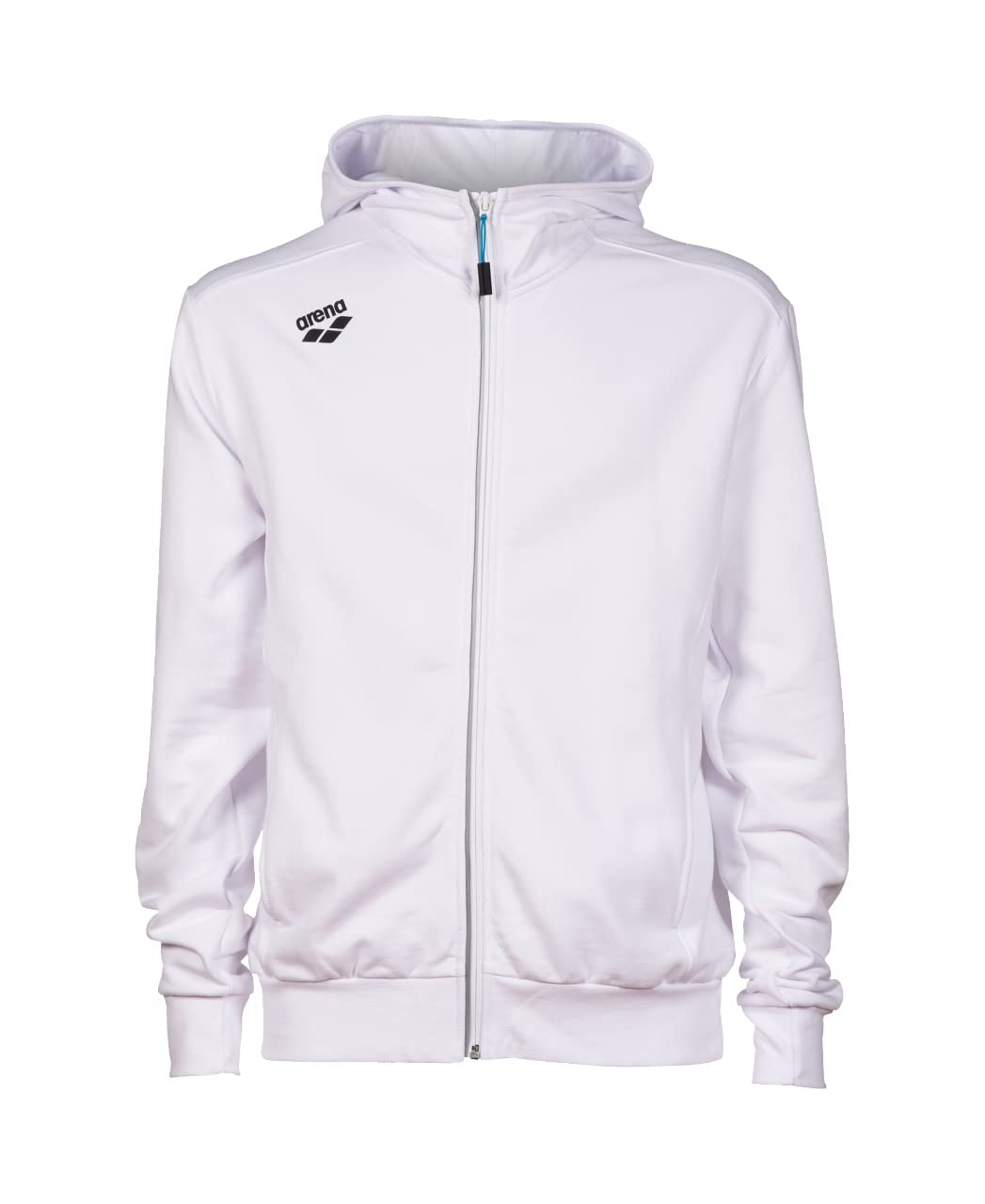 Arena Men's White Team Unisex Hooded Jacket Panel Hooded Sweatshirt, M