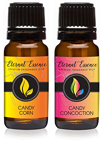 Image of Eternal Essence Oils 2 Pack 10ml Premium Fragrance Oil - Candy Concoction & Candy Corn - for Candle, Soap Making, Aromatherapy, Diffusers, Home Care, & Humidifiers