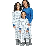 HonestBaby 2-Piece Family Matching Holiday Pajamas Organic Cotton for Men, Women, Kids, Toddlers, Baby Boys, Girls, Unisex Pets, Hannukah Dazzle