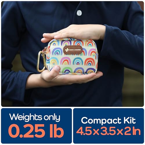 KeepGoing Small Travel First Aid Kit Kids – 60 Pc. Mini First Aid Kit for Purse, Diaper Bag, & Backpack with Latex-Free Bandages – 4 Oz., & 4.5 x 3.5 x 2 in, TSA-Approved - Image 5