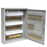 BankSupplies Fort Knox 110 Key Cabinet | Dual Lock Control Key Box | Welded 22 Gauge Steel...