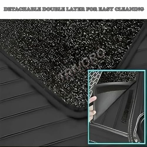 Image of 10D Car Floor Mat for BMW 5-Series | Black