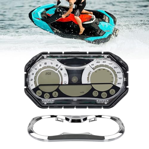 LCD Speedometer Gauge Cluster Compatible with 2006-2011 Sea Doo GTX 4-TEC, RXP 155 215, GTX 155 215, RXT 215 255, Wake 155 215 LCD Gauge - Replaces# 278002270,278002328
