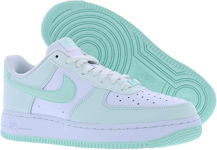 white and mint green nikes