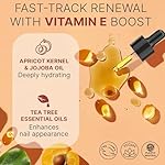 Organic Nail and Cuticle Oil - USA Made Nail Oil for Growth & Strength with Jojoba and Vitamin E, Repair for Damaged Nails & Cuticle Softener made with Natural Ingredients, Nails Care Products - Image 4