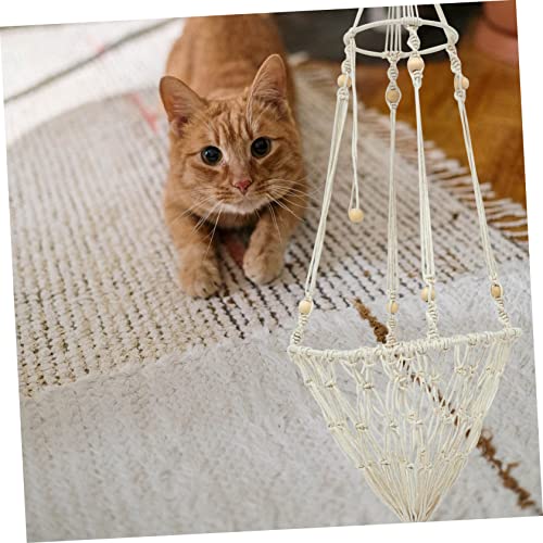 Parliky Rede De Areia De Gato Tecida Rede Tecida Ninho De Gato Decorativo Tecido à Mão Brinquedo De