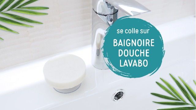 Porte Savon Magnétique Avec Ventouse - Support Pour Douche Et Lavabo - Feel Natural