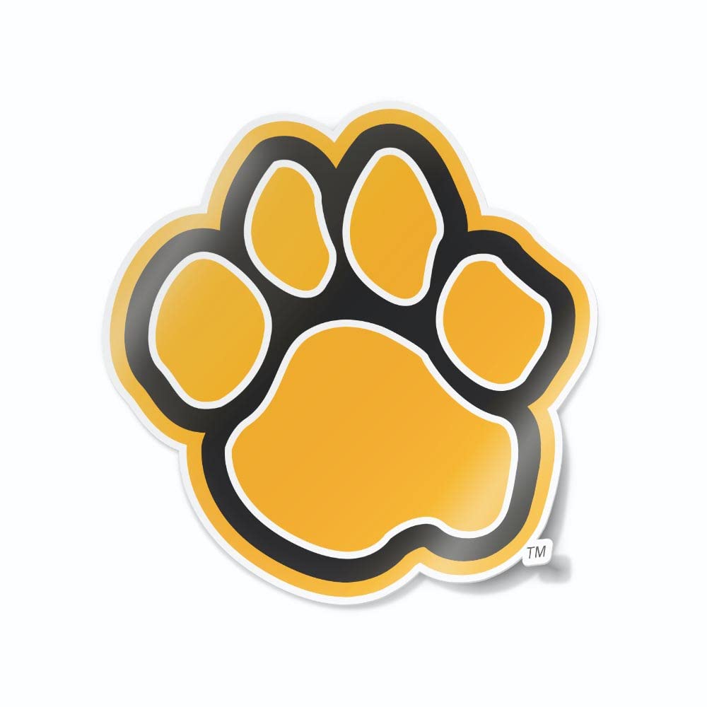 UMBC University of Maryland Baltimore County Golden Retrievers Paw Gold Weatherproof Vinyl Sticker Car Decal from Nudge Printing