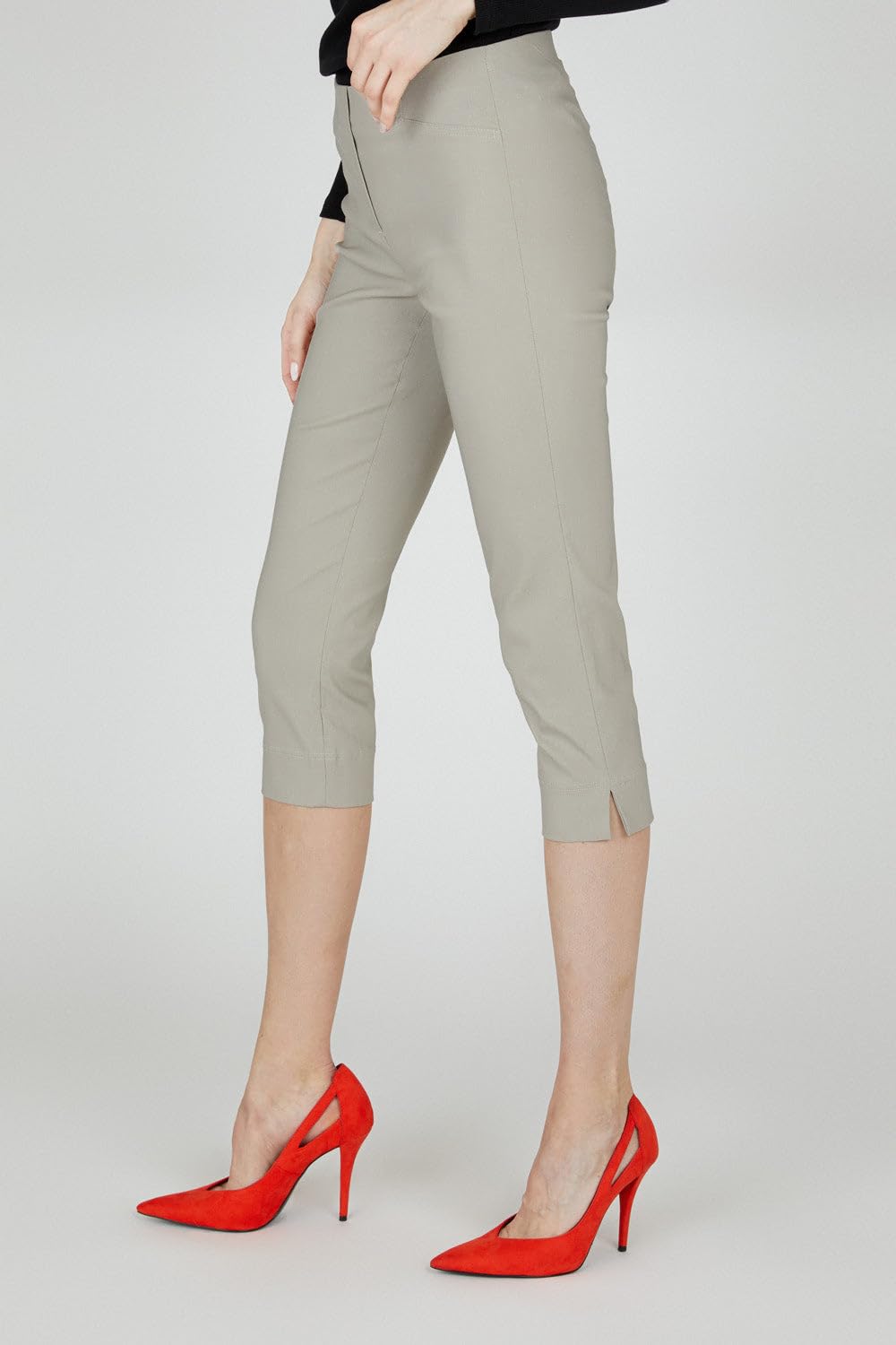 Robell Rose schmale 7/8-Damenhose, schmales Bein, Schlitz am Beinabschluss | Robell Rose schmale 7/8-Damenhose: Schlitz am Beinabschluss. Eine komfortable und vielseitige Wahl für Alltag und Freizeit.