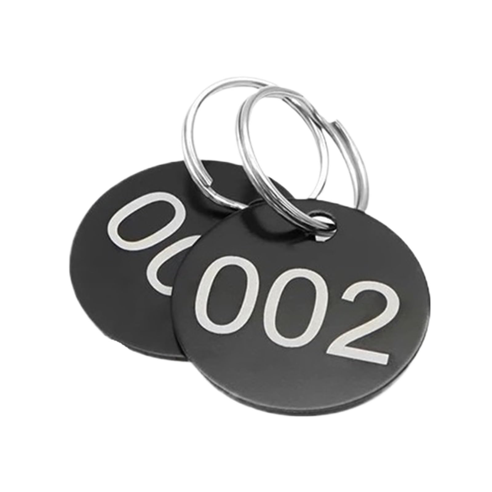 Aluminiowe okrągłe zawieszki z numerami