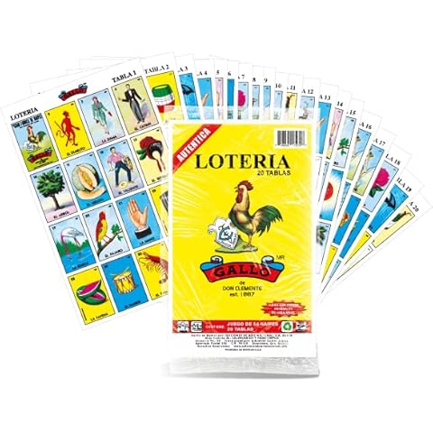 Autentica LOTERIA Mexican Bingo Set 20 Tablets Colorful and Educational! by Natorytian Cover