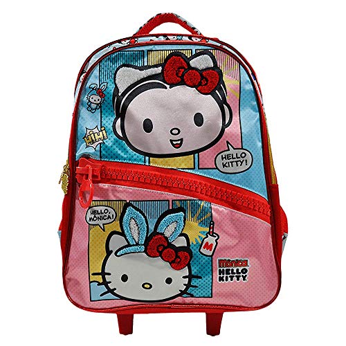 MALA COM RODAS 16 HELLO KITTY - MONICA HELLO MONICA - 7920 - ARTIGO ESCOLAR