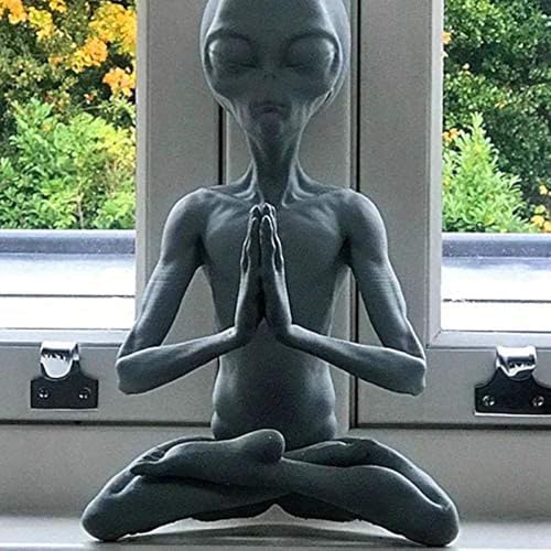 Estatua de Resina Meditando, Retro y Artesanal miniatura 4