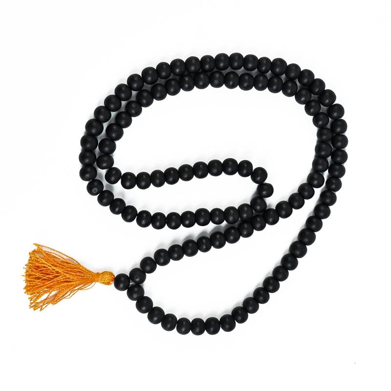 Image of ZAICUS Karungali Malai Original | Karungali Mala 108 Beads Black Ebony Wood