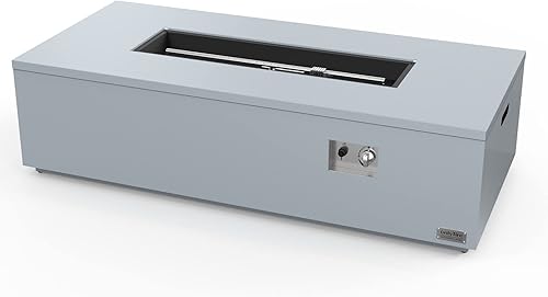 Miniatura 8 de Onlyfire - Mesa de fogata para exteriores de 60 pulgadas con rocas de lava y manguera de 12 pies, chimenea grande de gas propano, chimenea sin humo