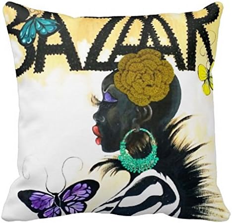 Decorative Art Pillow Case 18" 18" By Artist Yvette Crocker