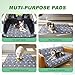 WanpeeGoo Washable Pee Pads for Dogs Mat, 2 Pack Absorbent Reusable Training Dog Pads Pet Puppy Pads, Non-Slip Potty Pads for Whelping, Playpen, Crate, Bed, Grey 24