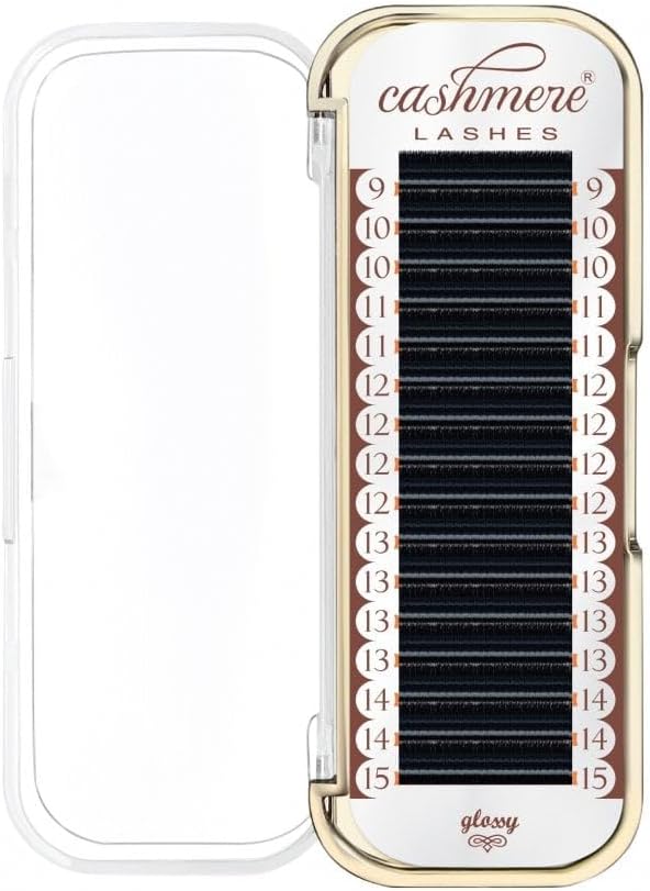 Matte Finish 0.20 D Curl Ellipse Flat Lashes Individual Eyelash Extensions Mixed Tray (D MIX)