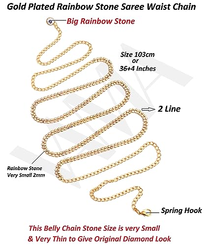 Image of Vama Fashions kamarbandh western hip waist Belly chain ottiyanam aranjanam for lehanga kamarpatta for women
