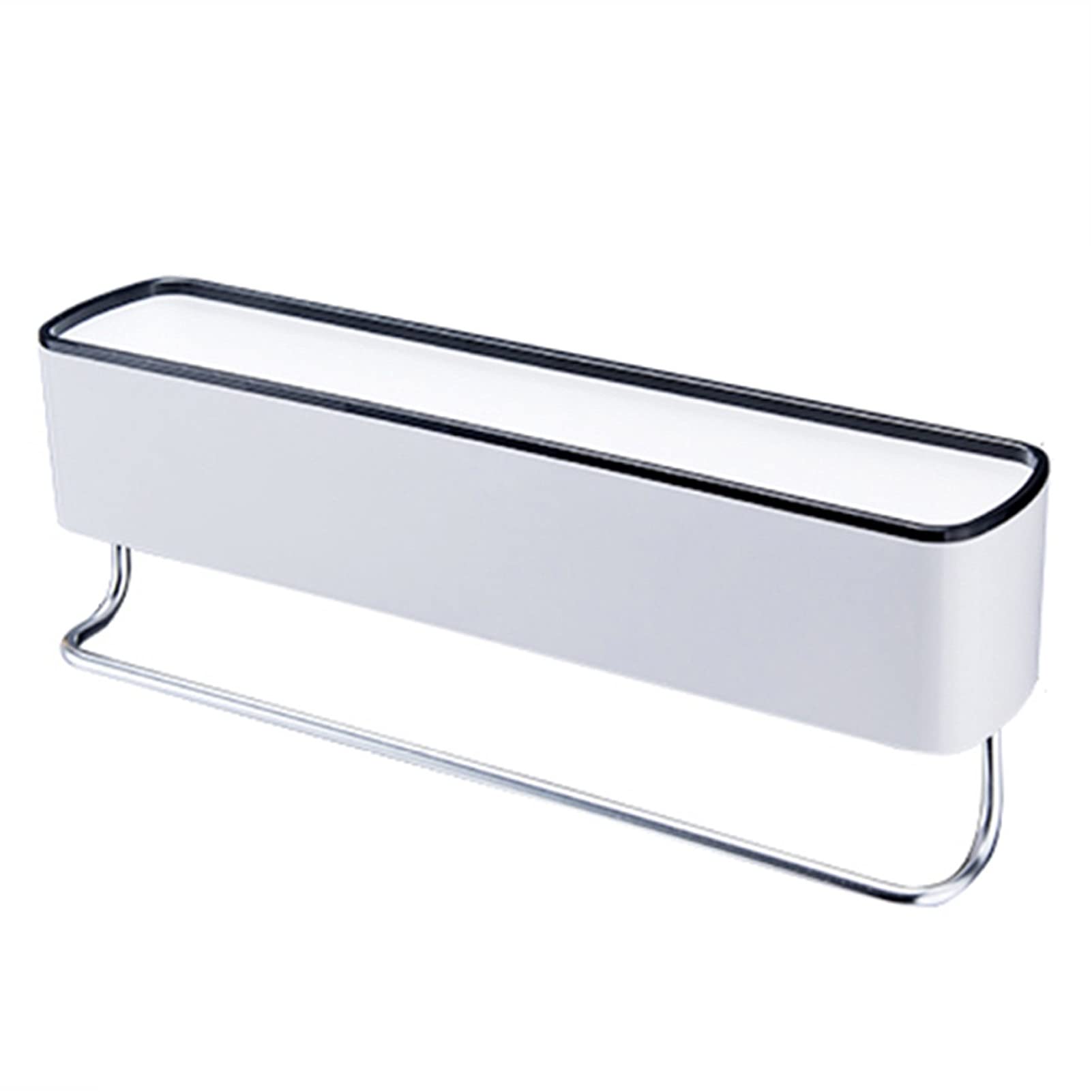 Bathroom Shelf Shower Caddy Organizer Wall Mount Shampoo Rack with Towel Bar No Drilling Kitchen Storage Accessories Color