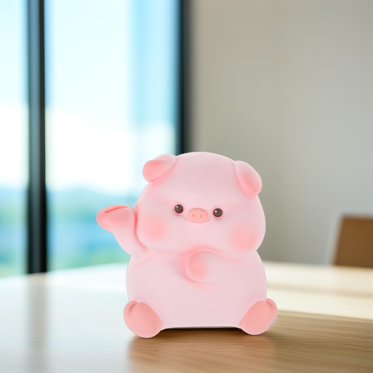 Vaguelly Cute Cartoon Piggy Bank Adorable Money Pot for Boys and Girls Saving Pot for Birthdays and Holidays Easy to Clean and Stable Design