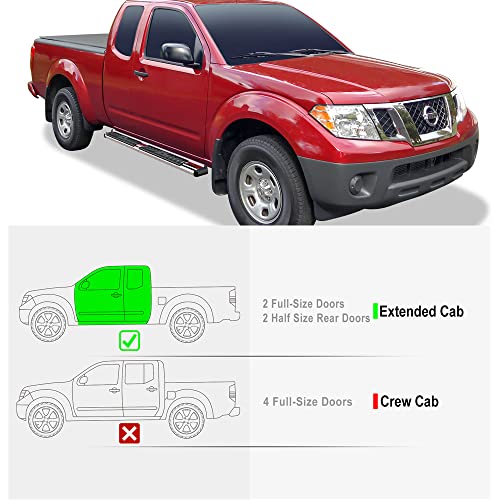 Estribos estilo OE cromados para Nissan Frontier 2005-2026 y Suzuki Equator miniatura 2