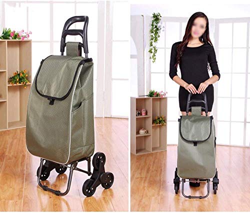 LDBDASA Tragbare Einkaufswagen Klettern Treppen Trolley Trailer Klappwagen Einkaufswagen Kleinwagen Trolley Auto… – Bild 8