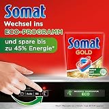 Somat Gold kapsułki do zmywarek (80 kapsułek), kapsułki do zmywarki dla lśniąco czystego naczyń nawet w niskich temperaturach, dodatkowa moc przeciwko osadzonej żezce
