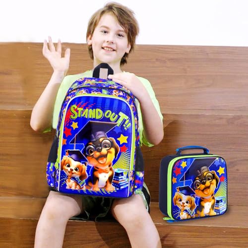 Image of AGSDON 3PCS Backpacks for Girls, 16 inch Elementary Kids Backpack Preschool School Bookbags and Lunch Box
