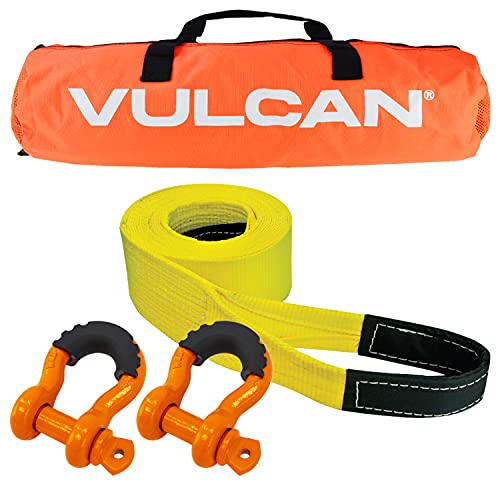Vulcan Heavy Duty Tow Strap Kit - Includes 3