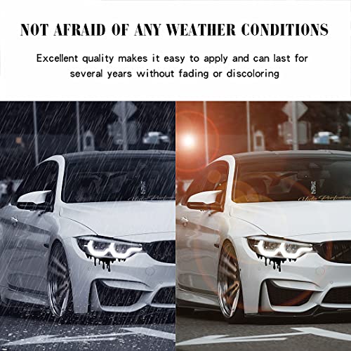 Murimt Halloween Stickers 2 Pcs Funny Reflective Dripping Blood Effect Car Sticker, Waterproof Vinyl Decal, Computer Truck Sports Car Motorcycle Decor (Black) #TOP4