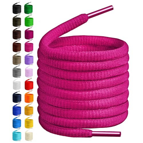 Image of BIRCH's Oval Shoelaces 27 Colors Half Round 1 /4 inch Shoe Laces 4 Different Lengths