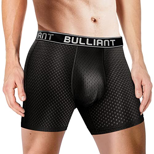 Mens Underwear Briefs 3 Pack,BULLIANT Mesh Athletic Sports Boxer Briefs Low Rise Waisted For Men No Fly4
