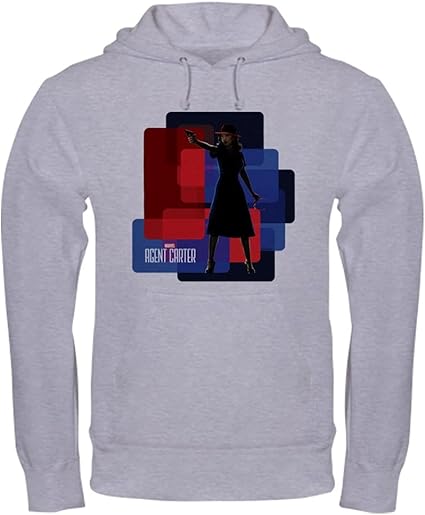 Amazon.com: CafePress Agent Carter Squares Hooded Sweatshirt Sweatshirt