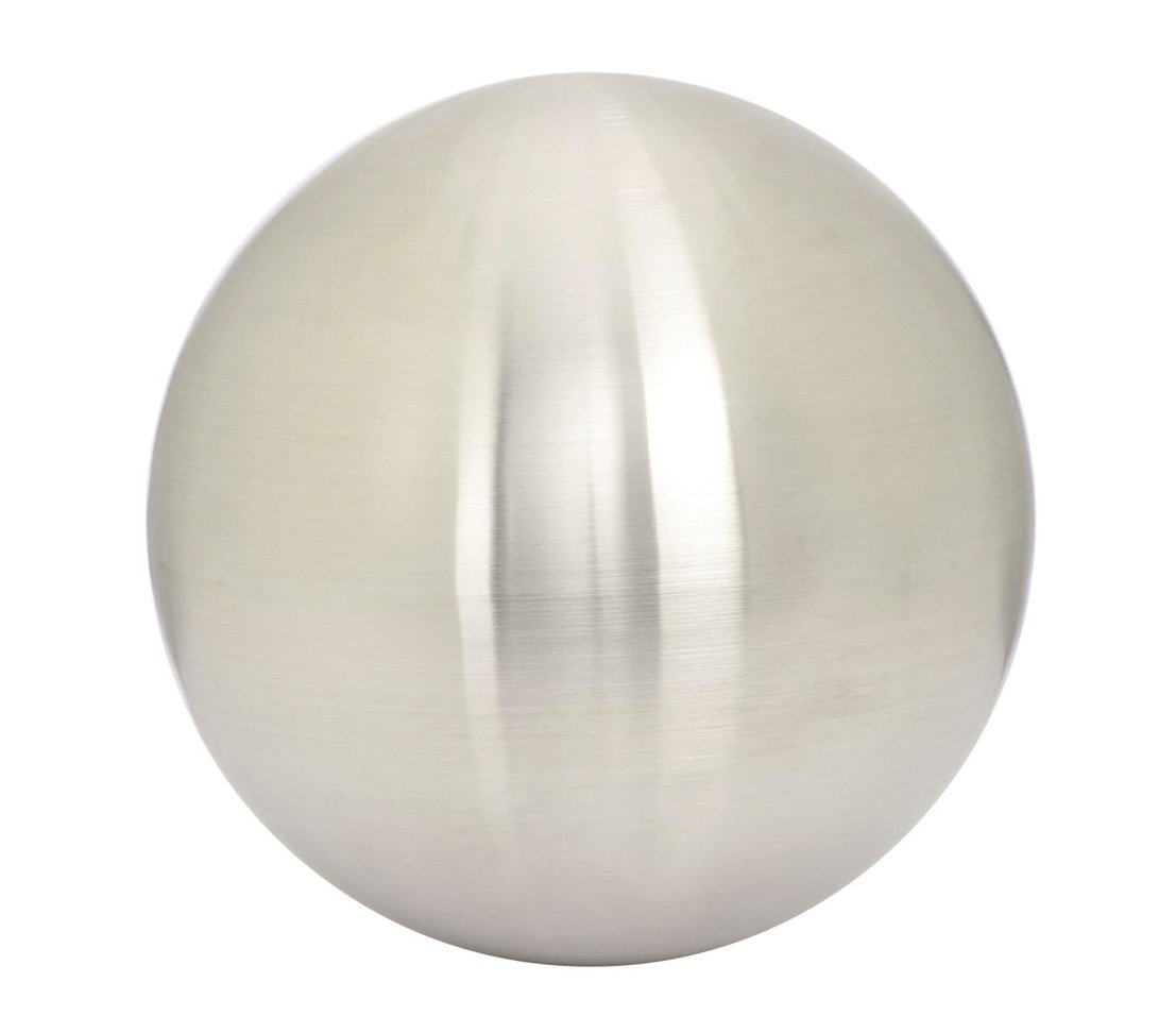 Dehner – Bola de Acero Inoxidable Cepillado, diámetro 20 cm, Plata