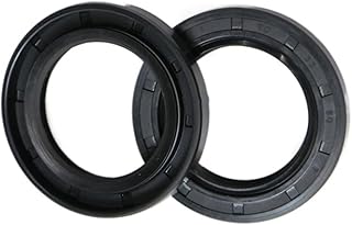 Seal Washer 1pair Rubber Oil Seal, Black Nitrile Shaft Sealing Gasket Radial with Steel Rubber Ring, 45/46/47/49mm Inner Diameter Gasket Lip (Size : 47 * 57 * 11)