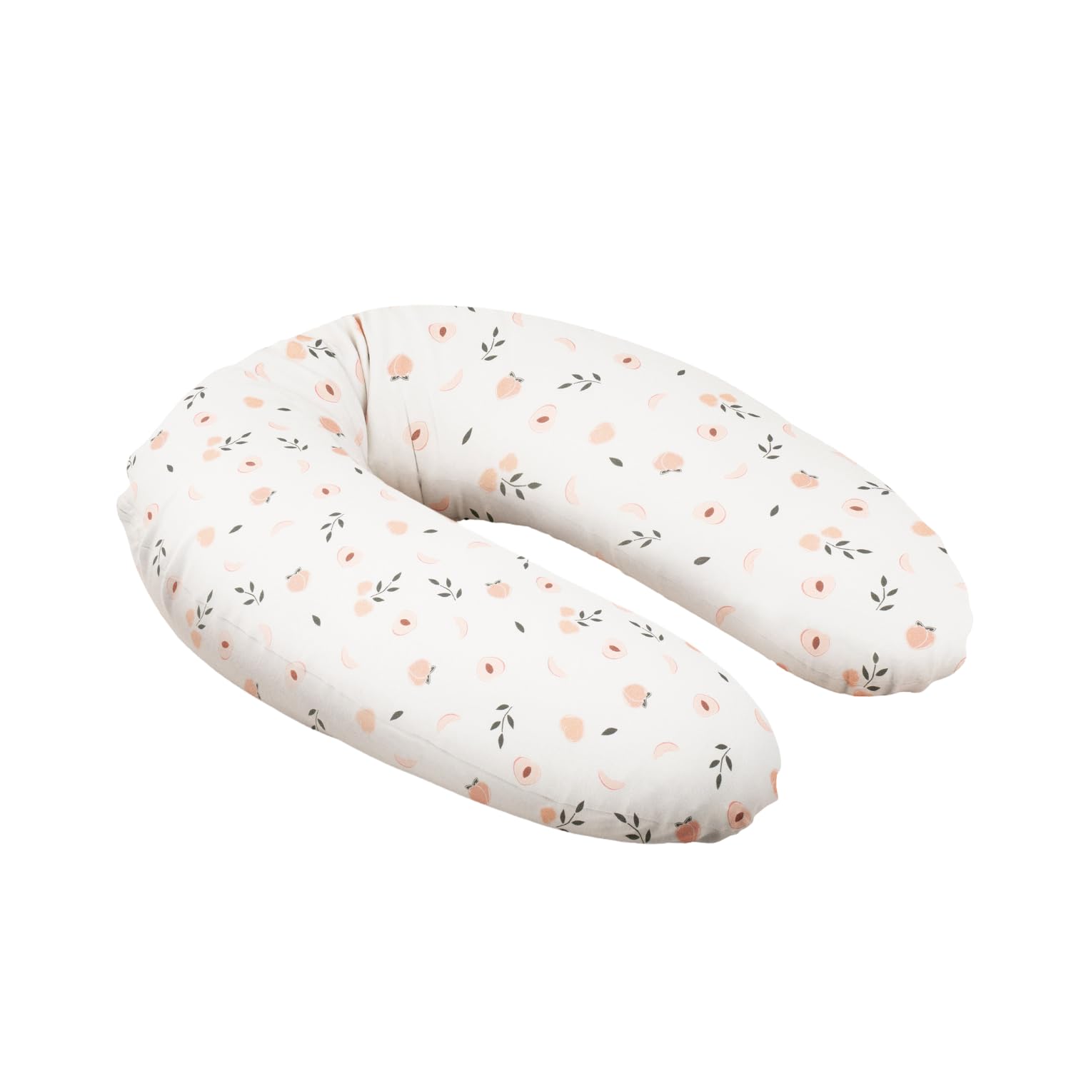 doomoo Coussin de Grossesse & Coussin Allaitement Buddy - Ultra Confort pour Dormir Pendant la Grossesse - Soulage Dos, Jambes & Ventre - Housse Bio & Certifié Oeko-​TEX, Peaches