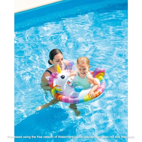 Image of Inflatable Kiddie Float | Water Baby Floater for Kids| Safe Anti-flip Diaper Style Swim Tube Rider| Swim Pool Tube for Toddlers|Multicolor Cute Swimming Pool Safety Seat (See-ME-SIT)