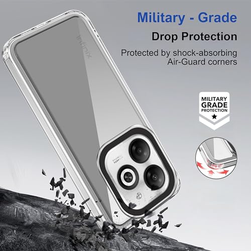 Image of amazon basics Back Case Cover for Infinix Smart 8 HD (TPU + PC Transparent)