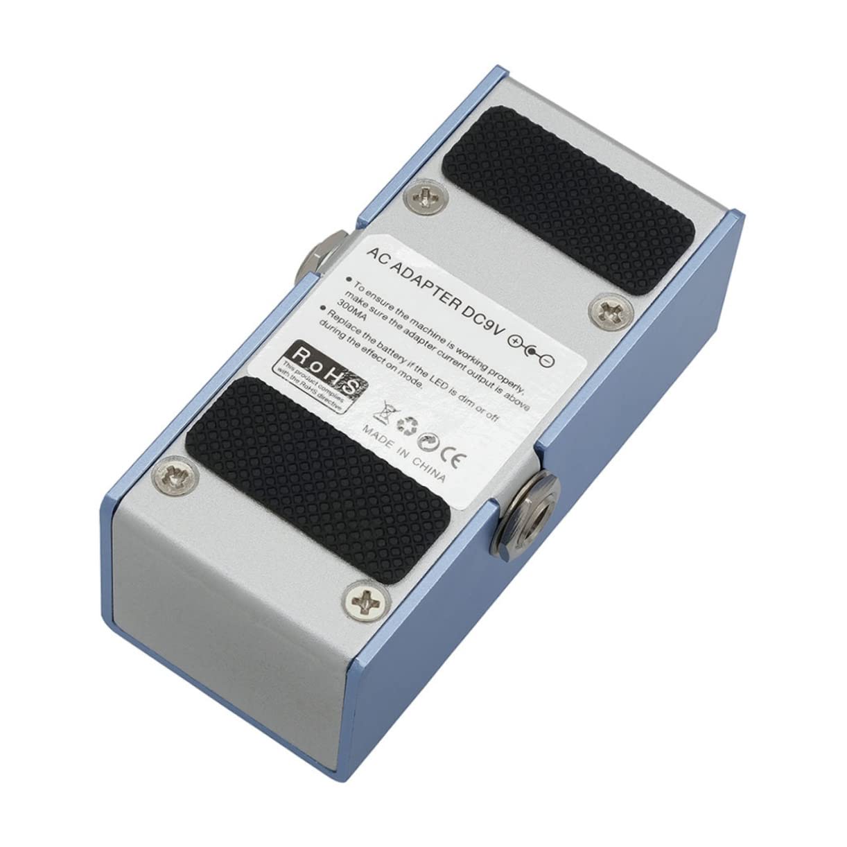 FUNOMOCYA Small Lightweight Sky Blue Guitar Effector Pedal for Home Stage