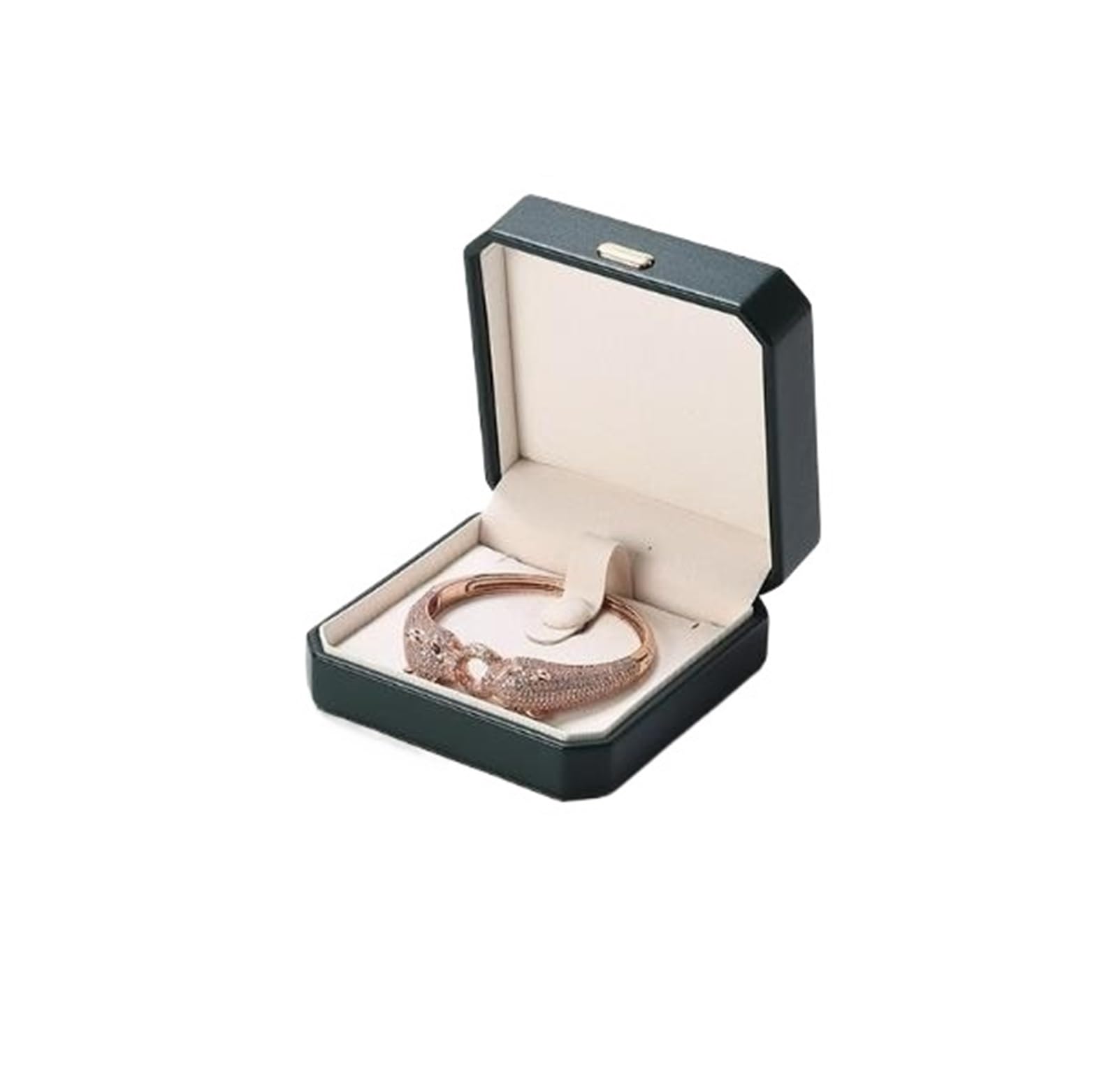 WWYYZAYC Jewelry Ring Box Leather Octagonal Earnail Necklace Pendant Bracelet Packaging(Color 1)