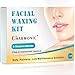 Facial Hair Removal Wax for Women, Hair Remove Waxing Kit for Women Face, non Strips Hard Wax Beans for Flawless Facial Hair Remove, Great for Upper Lip/Cheek Hair & Eyebrow Trimming.