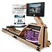 Sportstech AquaElite, Wasser Rudergerät für zu Hause, authentisches Rudererlebnis, Cardio Ganzkörpertraining, Massivholz, klappbar, 10,1" oder 21,5" Display, inkl.12 Monate App Premium-Mitgliedschaft