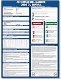 Panneau Code du Travail 2026 - Affichage Obligatoire A3 (40x29.7 cm) en PVC Écologique 1 m...