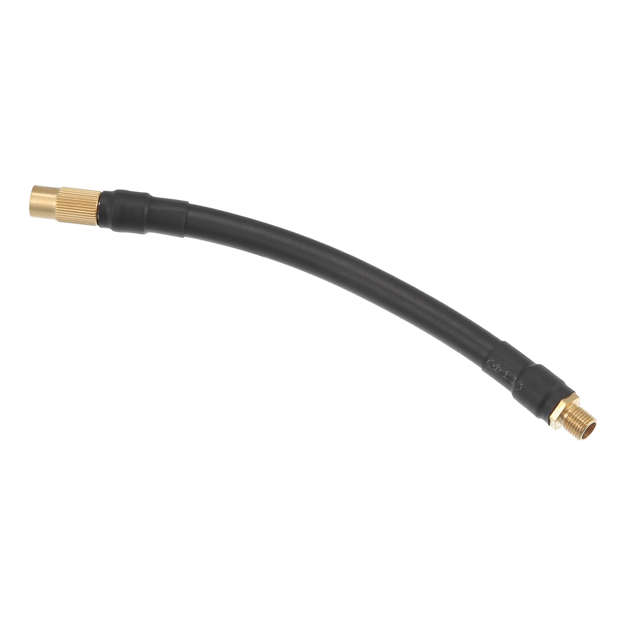 X AUTOHAUX 16cm Threaded Tire Inflator Extension Hose Chuck Adapter Air Pump Tube Tire Valve Pipe for Car