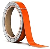 VViViD Orange Gloss Air-Release Adhesive Vinyl Pinstripe Tape Roll (½ Inch x 20ft)